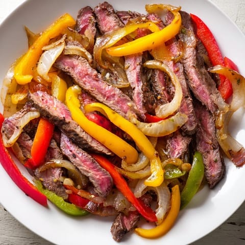 Sizzling Steak Fajitas Beef