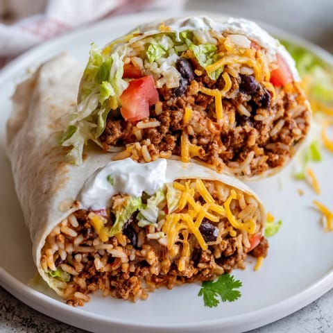 Hearty Beef Burrito Wrap