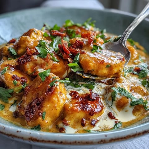 A bowl of Easy Chicken Curry served over fluffy white rice, with a dollop of yogurt and warm naan on the side.