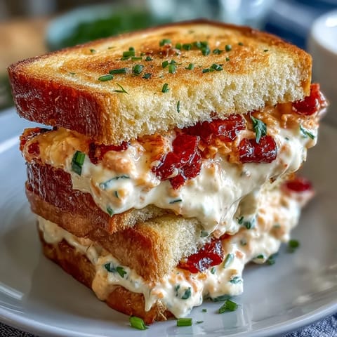 Classic Southern pimento cheese finger sandwiches with creamy cheddar filling and fresh white bread.