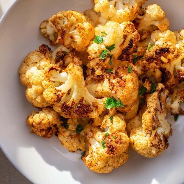 Crispy, tender roasted cauliflower: Imagine the perfect, healthy snack with hints of smoked paprika.