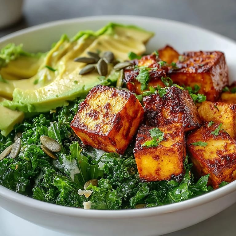 Ready in 25 minutes, this vegan Tofu Breakfast Bowl is served warm with lemon wedges and a dash of hot sauce.