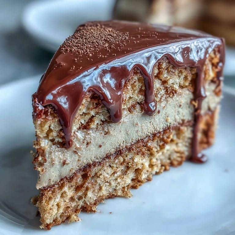 Close-up of a Hojicha Butter Cream Cake shows textured buttercream swirls, deep cocoa drips, and delicate roasted tea powder dusting on top.