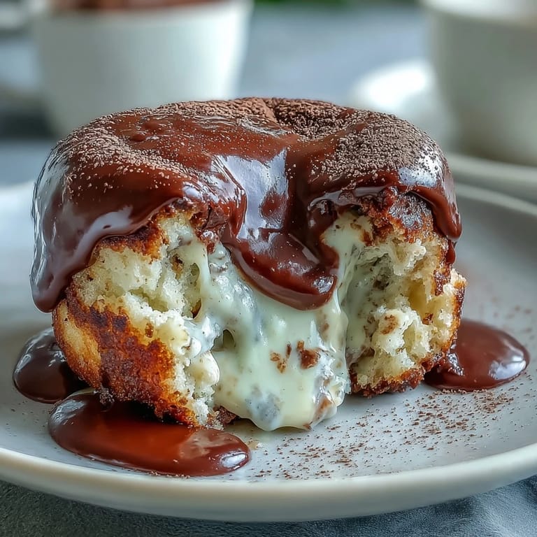 Served with vanilla ice cream, this individual Hojicha Lava Cake offers a dramatic, sweet, and earthy dessert experience.
