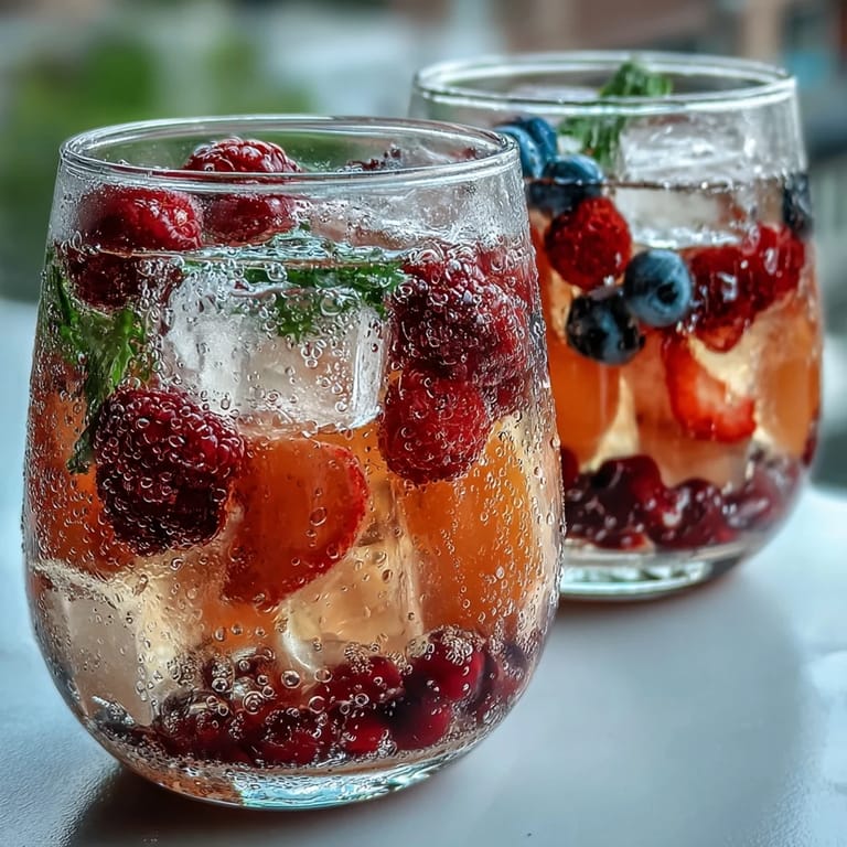 Colorful lemonade station featuring sliced lemons, berries, mint, and flavored syrups for DIY refreshment.